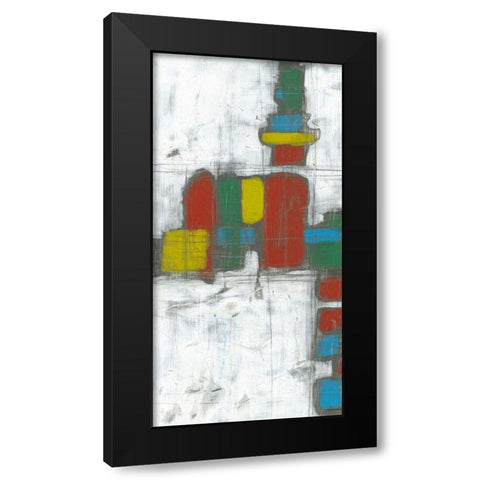 Building Blocks I Black Modern Wood Framed Art Print with Double Matting by Goldberger, Jennifer