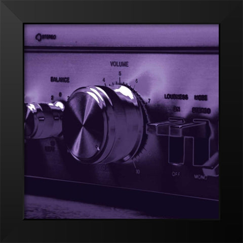 Chroma Stereo IV Black Modern Wood Framed Art Print by Stramel, Renee W.