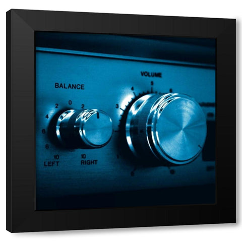 Chroma Stereo V Black Modern Wood Framed Art Print with Double Matting by Stramel, Renee W.