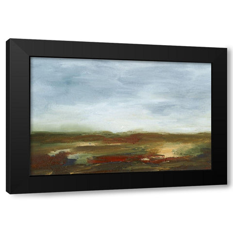 Farmland III Black Modern Wood Framed Art Print with Double Matting by Gordon, Sharon