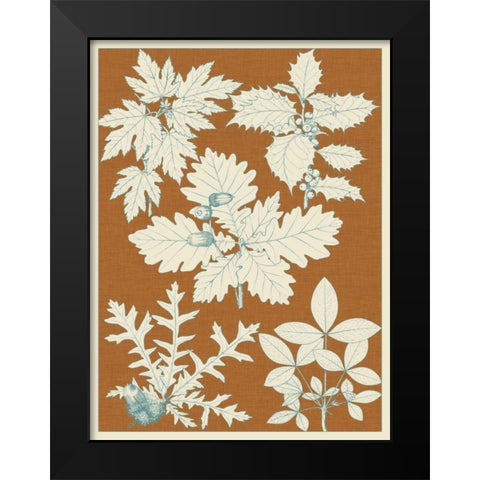 Leaves from Nature IV Black Modern Wood Framed Art Print by Vision Studio