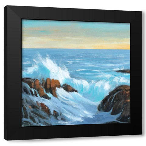 Rip Tide II Black Modern Wood Framed Art Print with Double Matting by OToole, Tim