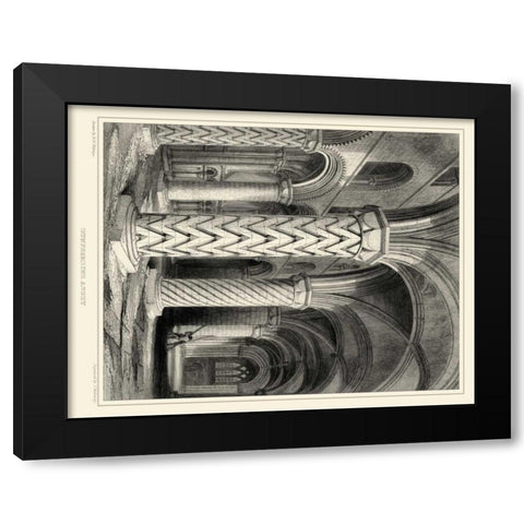 Gothic Detail I Black Modern Wood Framed Art Print by Billings, R. W.