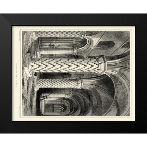 Gothic Detail I Black Modern Wood Framed Art Print by Billings, R. W.