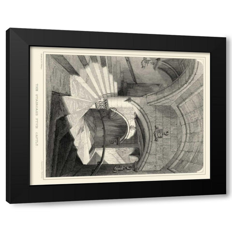 Gothic Detail IV Black Modern Wood Framed Art Print by Billings, R. W.