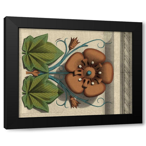 Floral Detail I Black Modern Wood Framed Art Print by Vision Studio