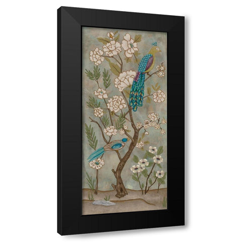 Gardenia Chinoiserie II Black Modern Wood Framed Art Print by Zarris, Chariklia