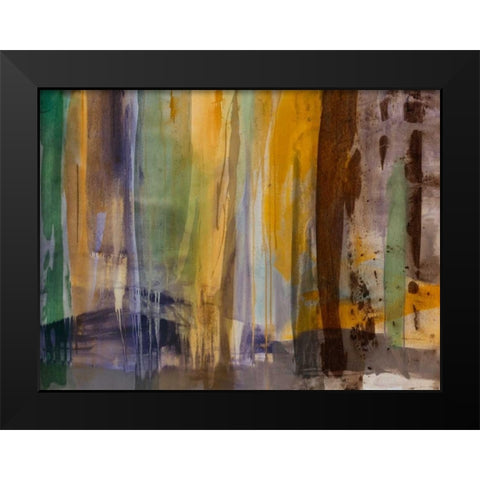 Intuition V Black Modern Wood Framed Art Print by Jasper, Sisa
