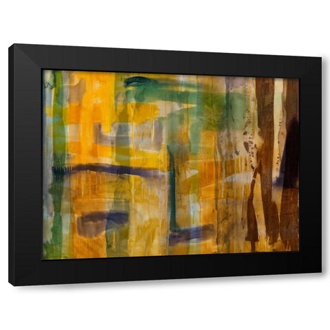 Intuition VI Black Modern Wood Framed Art Print by Jasper, Sisa