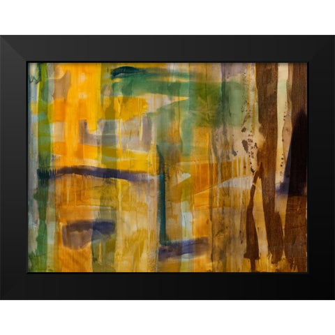Intuition VI Black Modern Wood Framed Art Print by Jasper, Sisa