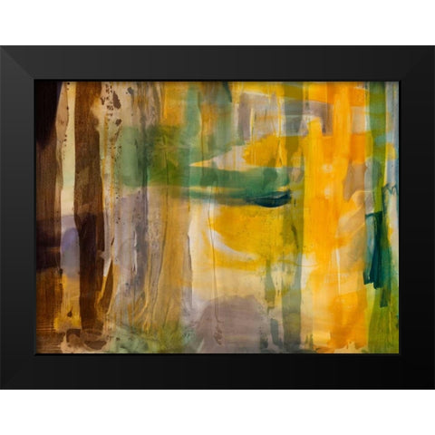 Intuition VII Black Modern Wood Framed Art Print by Jasper, Sisa