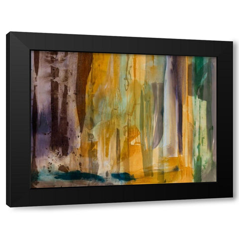 Intuition VIII Black Modern Wood Framed Art Print with Double Matting by Jasper, Sisa