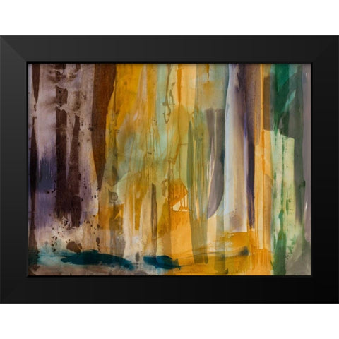 Intuition VIII Black Modern Wood Framed Art Print by Jasper, Sisa