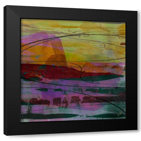 Impression III Black Modern Wood Framed Art Print with Double Matting by Jasper, Sisa