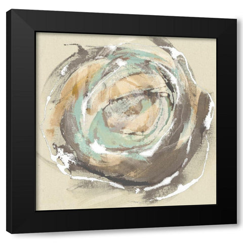 Flora I Black Modern Wood Framed Art Print with Double Matting by Jasper, Sisa