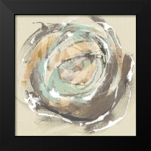 Flora I Black Modern Wood Framed Art Print by Jasper, Sisa