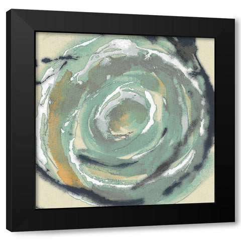 Flora III Black Modern Wood Framed Art Print by Jasper, Sisa