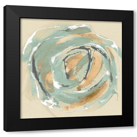 Flora IV Black Modern Wood Framed Art Print by Jasper, Sisa