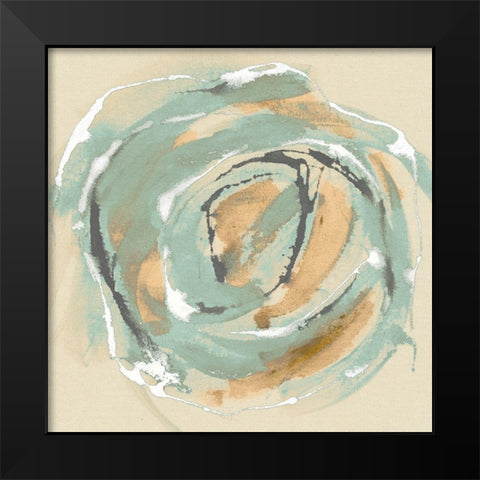 Flora IV Black Modern Wood Framed Art Print by Jasper, Sisa