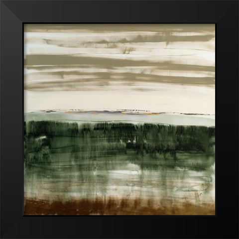 Juncture I Black Modern Wood Framed Art Print by Jasper, Sisa