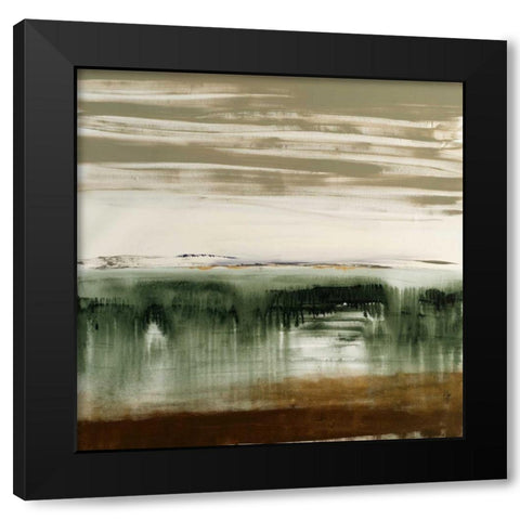 Juncture II Black Modern Wood Framed Art Print with Double Matting by Jasper, Sisa
