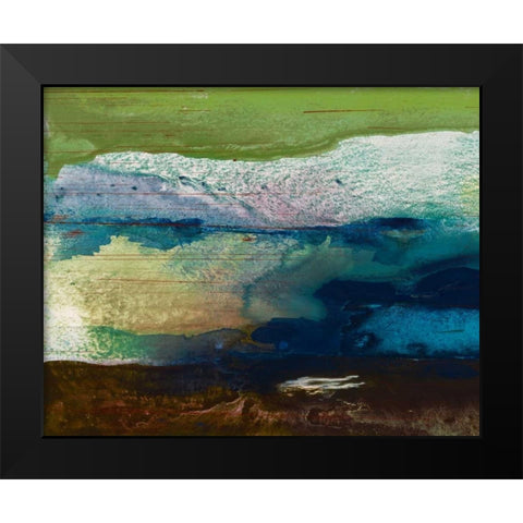 Free Rein I Black Modern Wood Framed Art Print by Jasper, Sisa