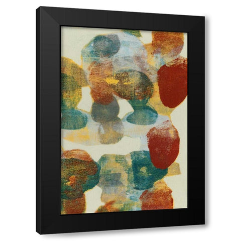 Shape Shift II Black Modern Wood Framed Art Print with Double Matting by Goldberger, Jennifer