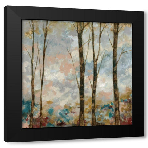 Aural Arbor II Black Modern Wood Framed Art Print by Goldberger, Jennifer