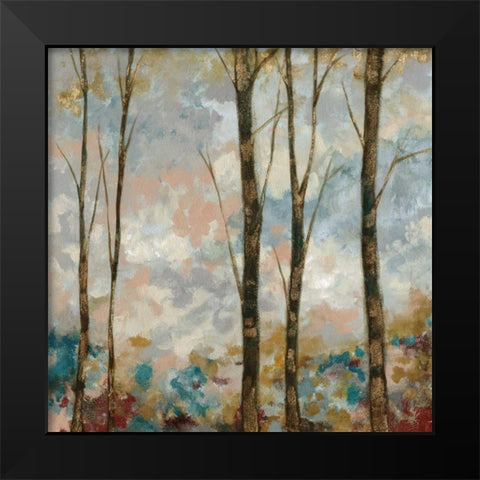 Aural Arbor II Black Modern Wood Framed Art Print by Goldberger, Jennifer