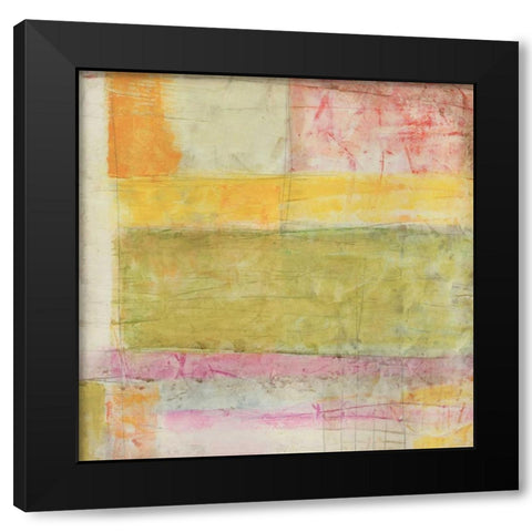 Neon Lights I Black Modern Wood Framed Art Print by Vess, June Erica