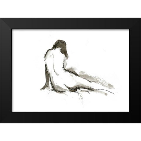 Ink Figure Study II Black Modern Wood Framed Art Print by Harper, Ethan