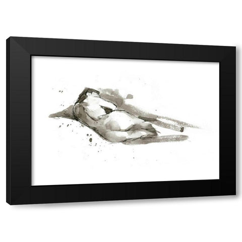 Ink Figure Study III Black Modern Wood Framed Art Print by Harper, Ethan