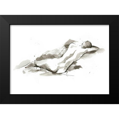 Ink Figure Study V Black Modern Wood Framed Art Print by Harper, Ethan