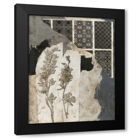 Non-Embellished Fragmented Collage II Black Modern Wood Framed Art Print by Meagher, Megan