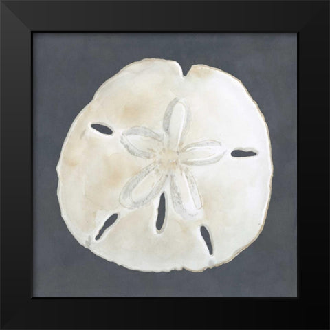 Shell on Slate II Black Modern Wood Framed Art Print by Meagher, Megan