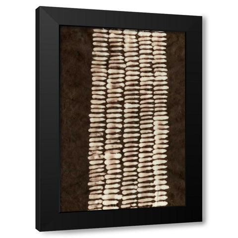 Primitive Patterns VII Black Modern Wood Framed Art Print by Stramel, Renee W.
