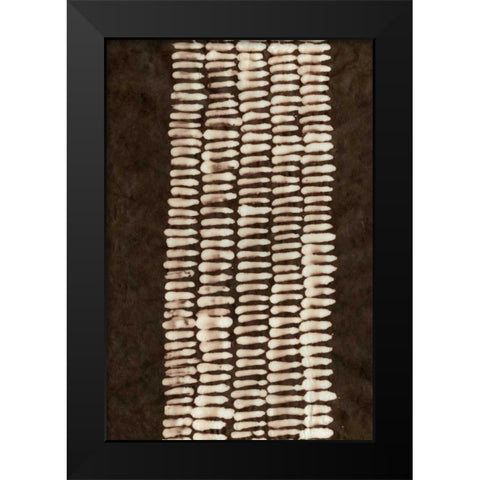 Primitive Patterns VII Black Modern Wood Framed Art Print by Stramel, Renee W.