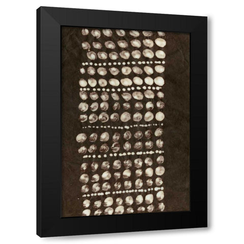 Primitive Patterns VIII Black Modern Wood Framed Art Print with Double Matting by Stramel, Renee W.