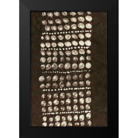 Primitive Patterns VIII Black Modern Wood Framed Art Print by Stramel, Renee W.