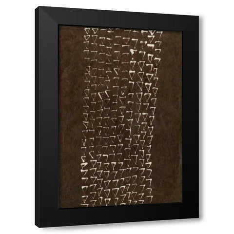 Primitive Patterns IX Black Modern Wood Framed Art Print by Stramel, Renee W.