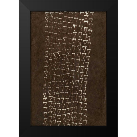 Primitive Patterns IX Black Modern Wood Framed Art Print by Stramel, Renee W.