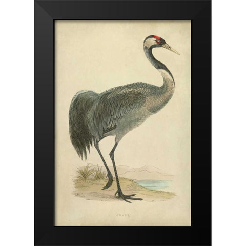 Morris Crane I Black Modern Wood Framed Art Print by Morris