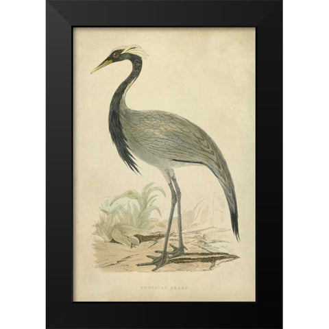 Morris Crane II Black Modern Wood Framed Art Print by Morris