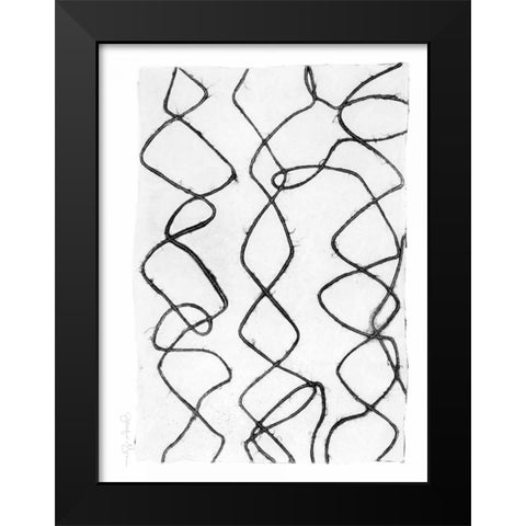 Frequency II Black Modern Wood Framed Art Print by Goldberger, Jennifer