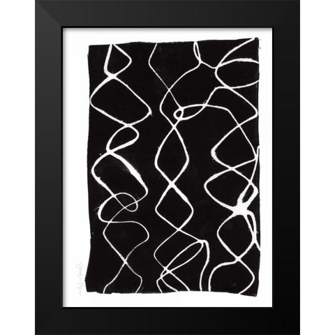 Frequency VI Black Modern Wood Framed Art Print by Goldberger, Jennifer