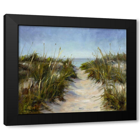 Seagrass and Sand Black Modern Wood Framed Art Print with Double Matting by Chenault, Barbara