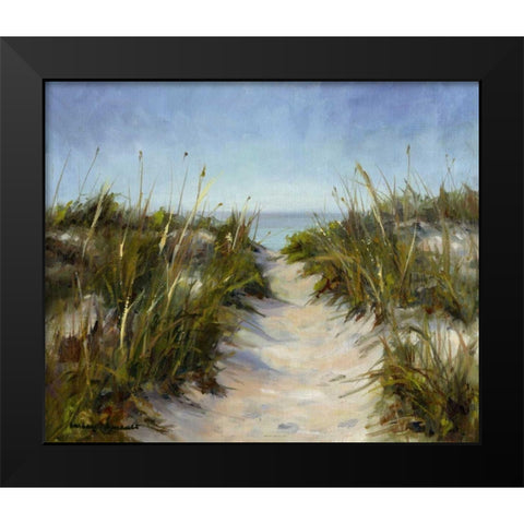 Seagrass and Sand Black Modern Wood Framed Art Print by Chenault, Barbara