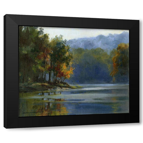 Morning Haze Black Modern Wood Framed Art Print with Double Matting by Chenault, Barbara