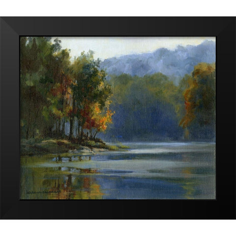 Morning Haze Black Modern Wood Framed Art Print by Chenault, Barbara
