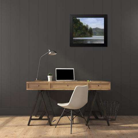 Quiet Solitude Black Modern Wood Framed Art Print by Chenault, Barbara